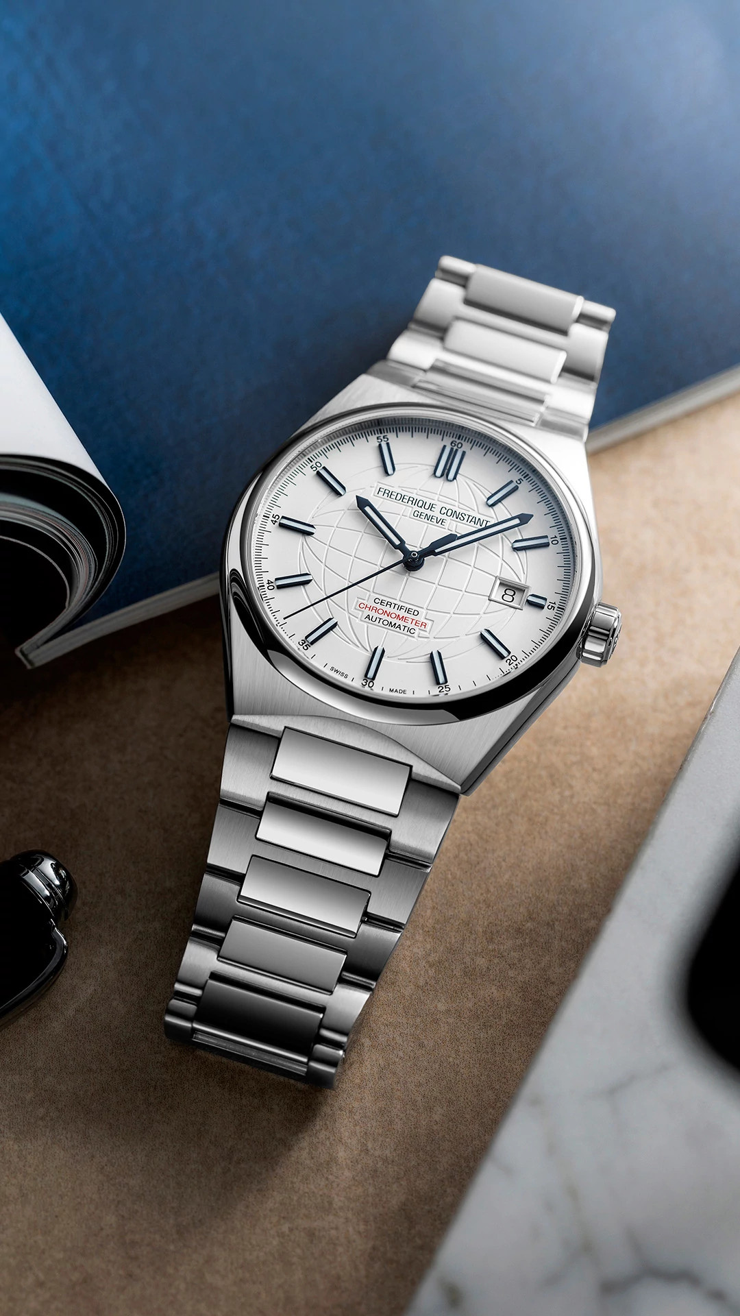 フレデリックコンスタント　HIGHLIFE AUTOMATIC COSC ハイライフ オートマチック COSC 」39㎜ケースのモデルから新